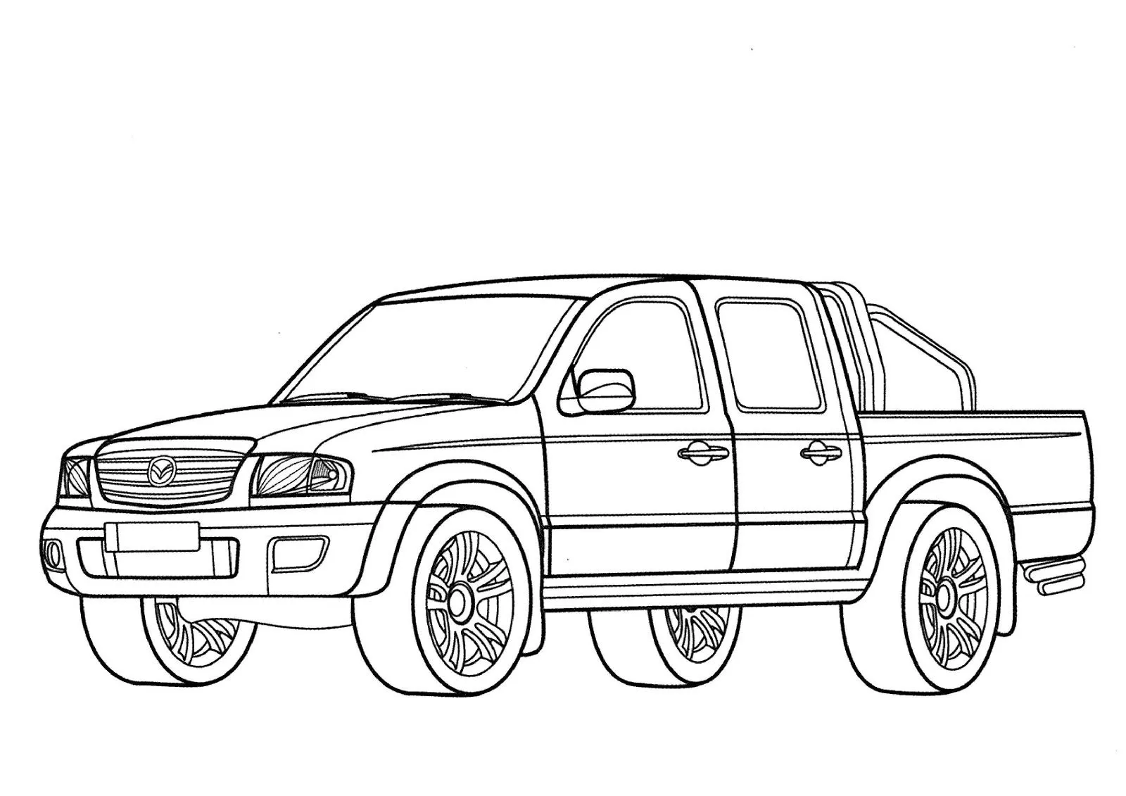 Transportes para colorear: Todoterrenos Mazda Transportes para colorear: Todoterrenos Mazda