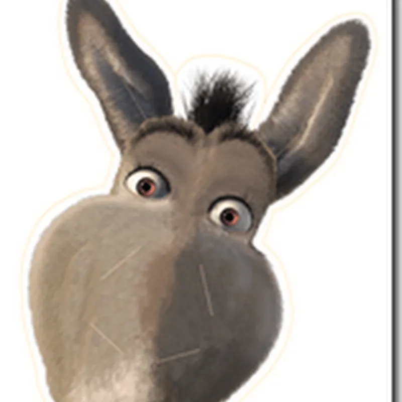 Trato o truco: Máscara en 3D del burro de Shrek para imprimir y armar Trato o truco: Máscara en 3D del burro de Shrek para imprimir y armar
