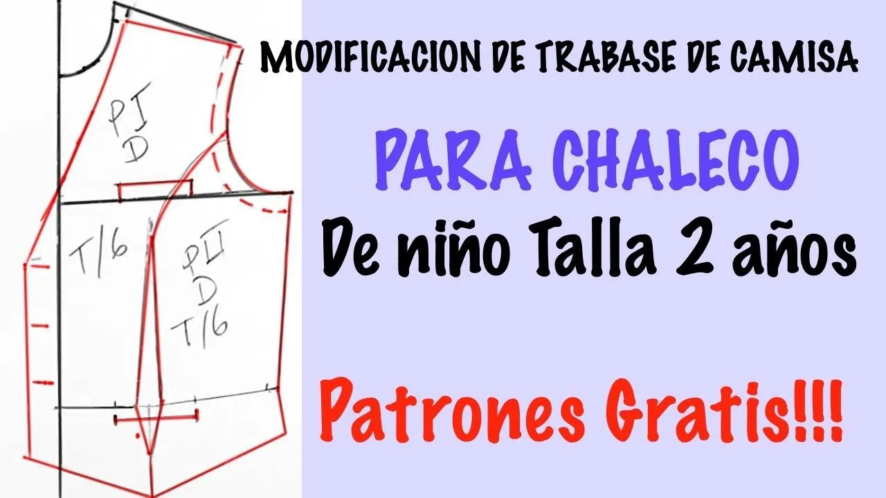 COMO TRAZAR EL CHALECO DE NIÑO, A PARTIR DE SU BASICO - YouTube COMO TRAZAR EL CHALECO DE NIÑO, A PARTIR DE SU BASICO - YouTube