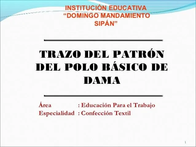 Trazo De Polo BáSico De Dama