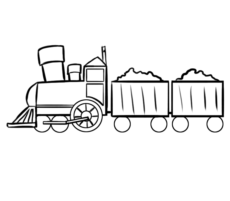 Dibujo tren infantil - Imagui