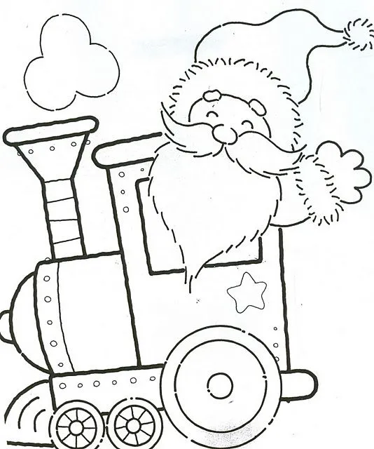 Tren colorear infantil - Imagui
