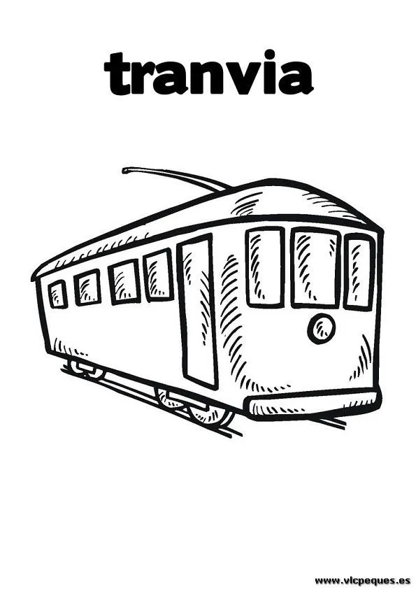 Tren dibujos para colorear | VLC peque