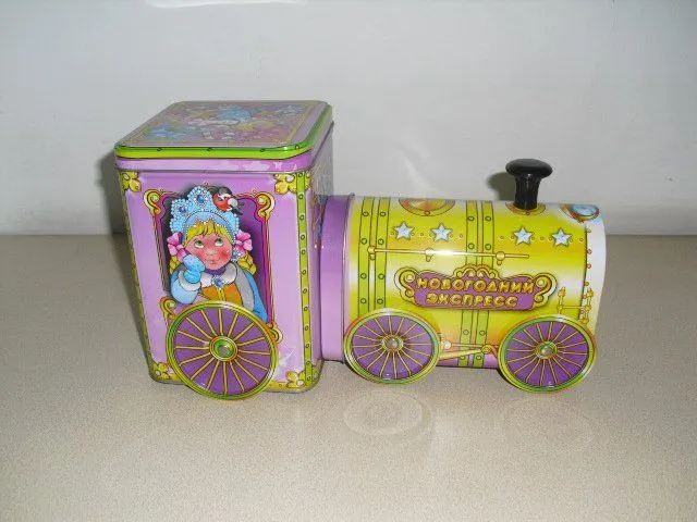 tren de dulces en forma de caja de la lata para los niños-Caja ... tren de dulces en forma de caja de la lata para los niños-Caja ...