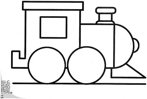 COMO HACER UN TREN CON FIGURAS GEOMETRICAS - Imagui