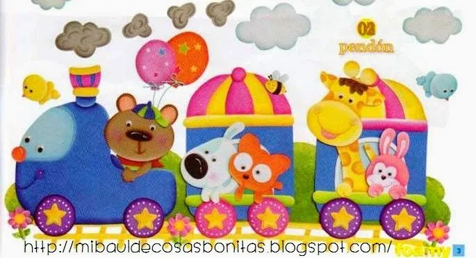 Mi baúl de cosas bonitas: Tren en foamy moldes Mi baúl de cosas bonitas: Tren en foamy moldes