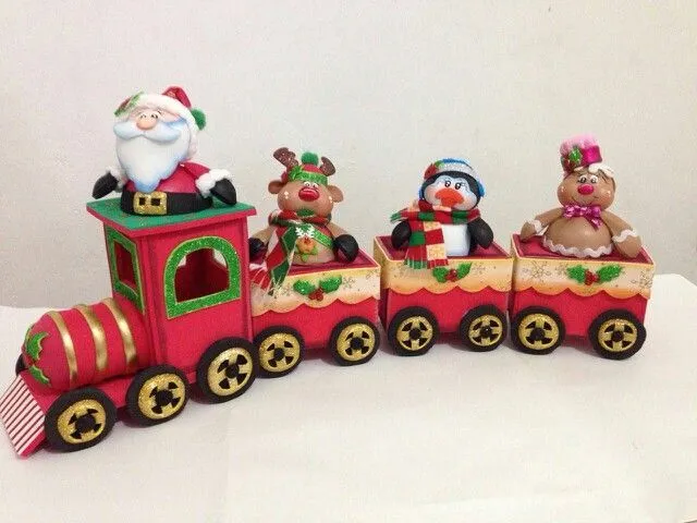 Tren navideño foamy | Ideas Navideñas | Pinterest Tren navideño foamy | Ideas Navideñas | Pinterest