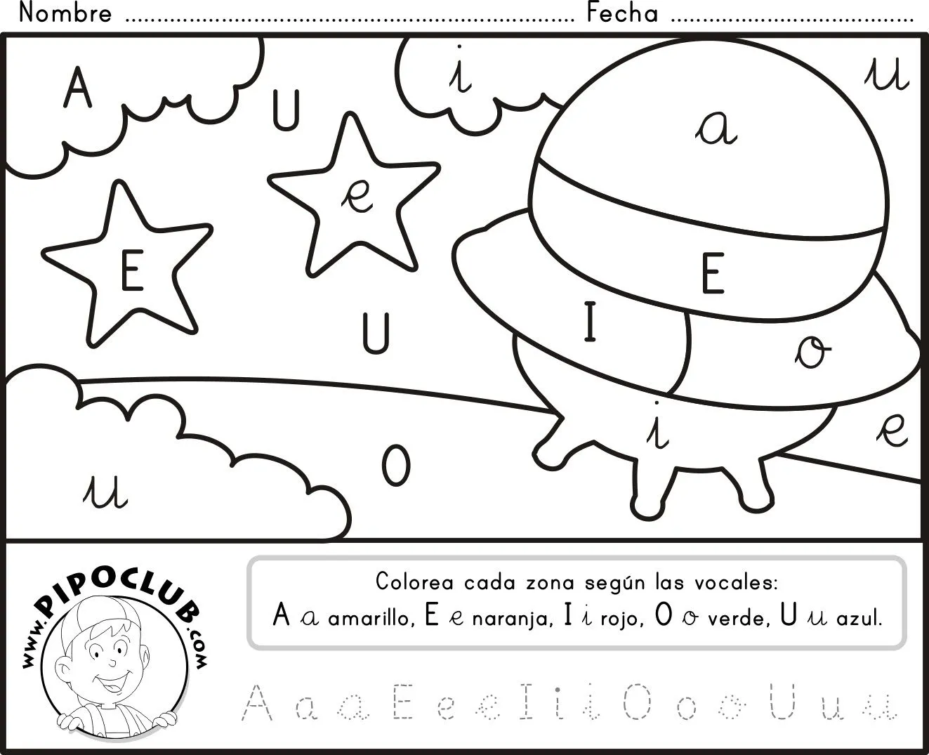 EL TRENECITO DE LA EDUCADORA: VOCALES PARA COLOREAR EL TRENECITO DE LA EDUCADORA: VOCALES PARA COLOREAR