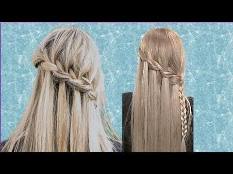 TRENZA CASCADA DE MODA tutorial paso a paso - YouTube