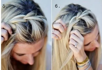 Como hacer trenza de lado desde la coronilla ~ Manoslindas.com