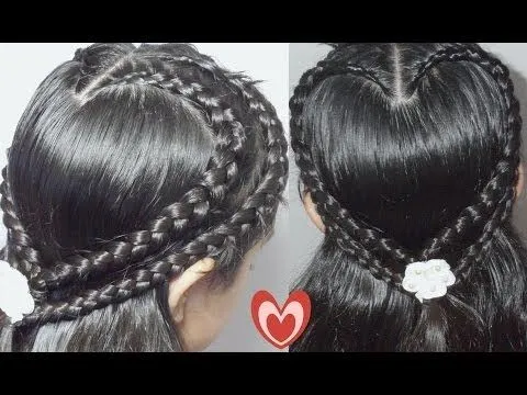 Trenza Doble Corazon Para San Valentin | Double Hearth Braid ... Trenza Doble Corazon Para San Valentin | Double Hearth Braid ...