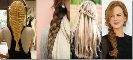 Trenzas de Moda | Cabello Corto y largo | PEINADOS con TRENZAS ...