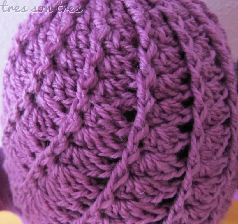 tres son tres, crochet y más...: Divine hat, un gorro divino