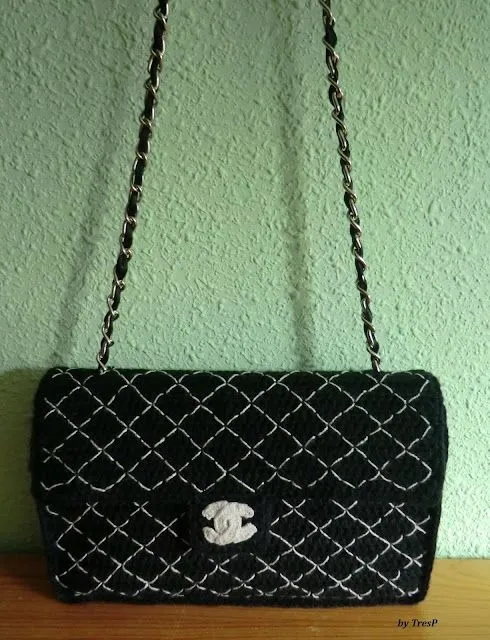 TresP craft blog: BOLSO CHANEL EN CROCHET