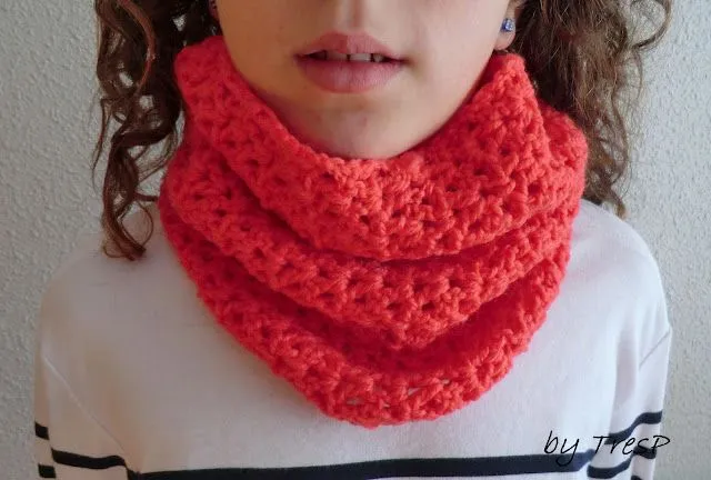 TresP craft blog: CUELLO DE CROCHET PARA NIÑAS CON PATRÓN