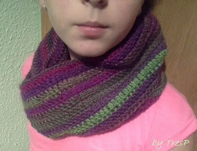 TresP craft blog: CUELLO-BUFANDA DE CROCHET PARA NIÑAS TresP craft blog: CUELLO-BUFANDA DE CROCHET PARA NIÑAS