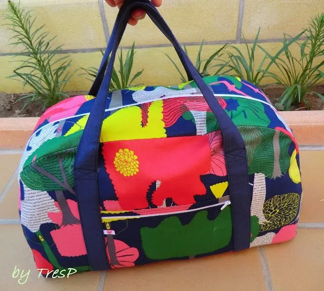 TresP craft blog: PATRÓN DEL BOLSO DE VIAJE TresP craft blog: PATRÓN DEL BOLSO DE VIAJE