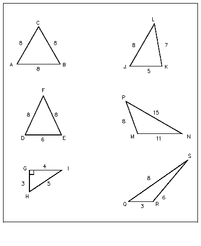 Triangulos para colorear