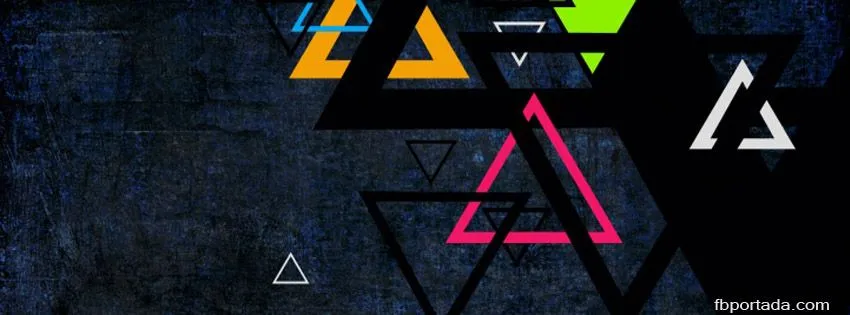 Triángulos de Colores para Portada en Facebook | Portadas para ...