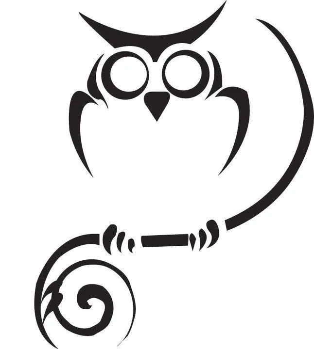 Tribal Owl Tattoos on Pinterest | Tattoo Outline Drawing, Simple ...