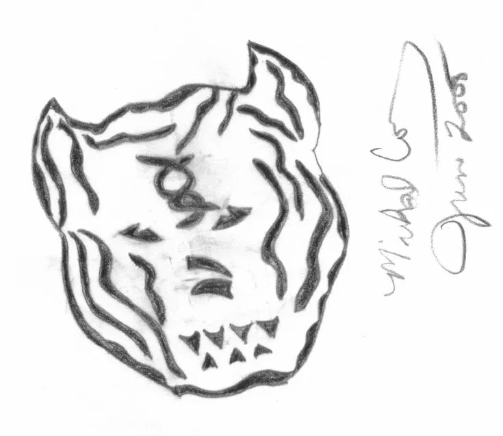 Tribal Pitbull Head Face 2 by macdaddyink on deviantART