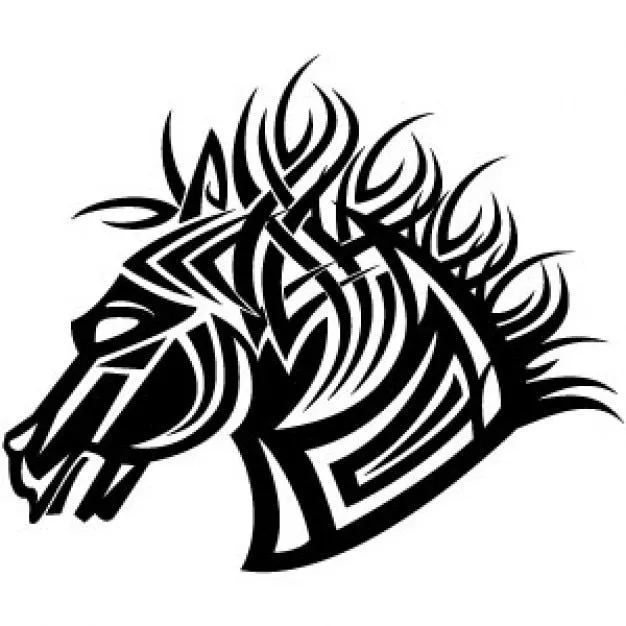 tribal vector caballo | Descargar Vectores gratis