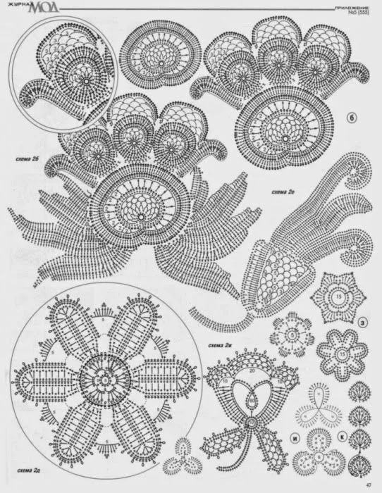 TRICO y CROCHET-madona-mía: Aplicaciones para crochet Ruso o ... TRICO y CROCHET-madona-mía: Aplicaciones para crochet Ruso o ...