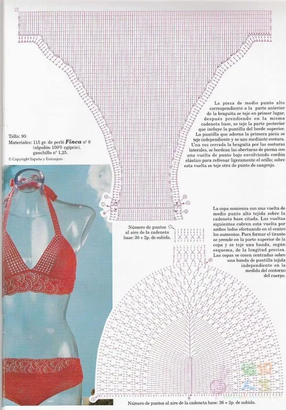 TRICO y CROCHET-madona-mía: Biquini a crochet paso a paso con hilo ... TRICO y CROCHET-madona-mía: Biquini a crochet paso a paso con hilo ...