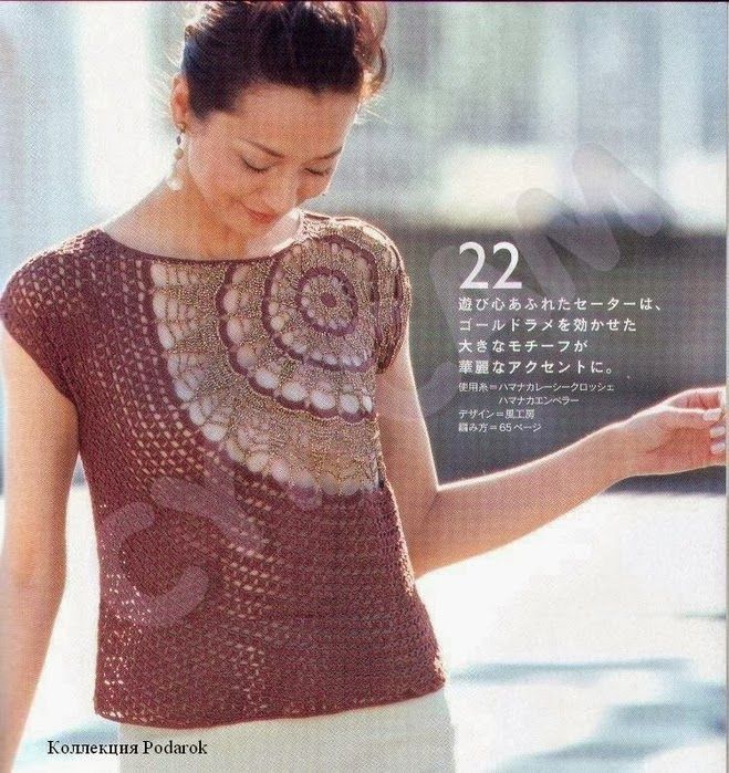 TRICO y CROCHET-madona-mía: Blusas a crochet (ganchillo) con ... TRICO y CROCHET-madona-mía: Blusas a crochet (ganchillo) con ...
