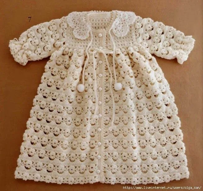 TRICO y CROCHET-madona-mía: Chaqueta de bebe a crochet con patrón