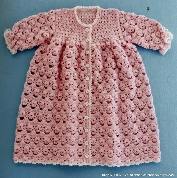 TRICO y CROCHET-madona-mía: Chaqueta de bebe a crochet con patrón