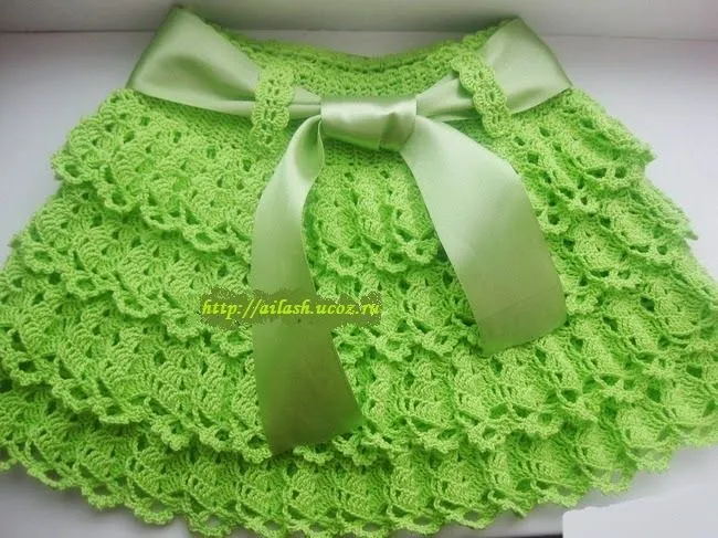 TRICO y CROCHET-madona-mía: Falda de niña para expertas en crochet TRICO y CROCHET-madona-mía: Falda de niña para expertas en crochet