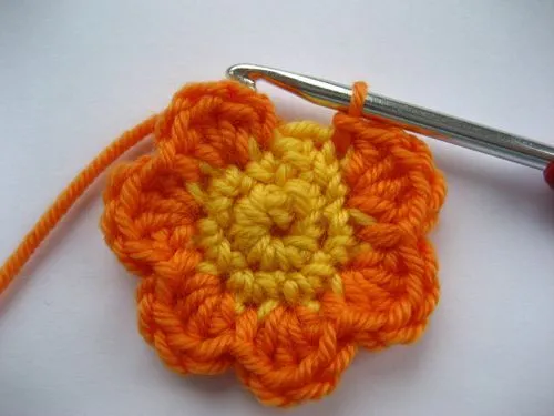 TRICO y CROCHET-madona-mía: Flores paso a paso en fotográfias TRICO y CROCHET-madona-mía: Flores paso a paso en fotográfias