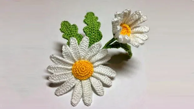 TRICO y CROCHET-madona-mía: Margaritas a crochet paso a paso en ... TRICO y CROCHET-madona-mía: Margaritas a crochet paso a paso en ...