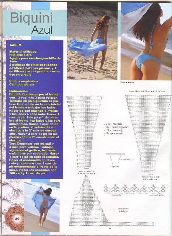 TRICO y CROCHET-madona-mía: Patrones bikinis a ganchillo ( crochet)