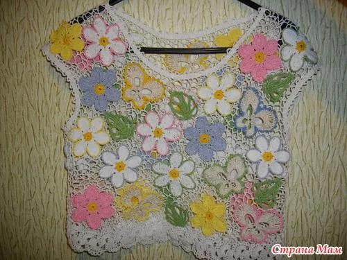 TRICO y CROCHET-madona-mía: Vestidos para niñas crochet ruso ...