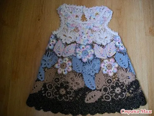 TRICO y CROCHET-madona-mía: Vestidos para niñas crochet ruso ... TRICO y CROCHET-madona-mía: Vestidos para niñas crochet ruso ...