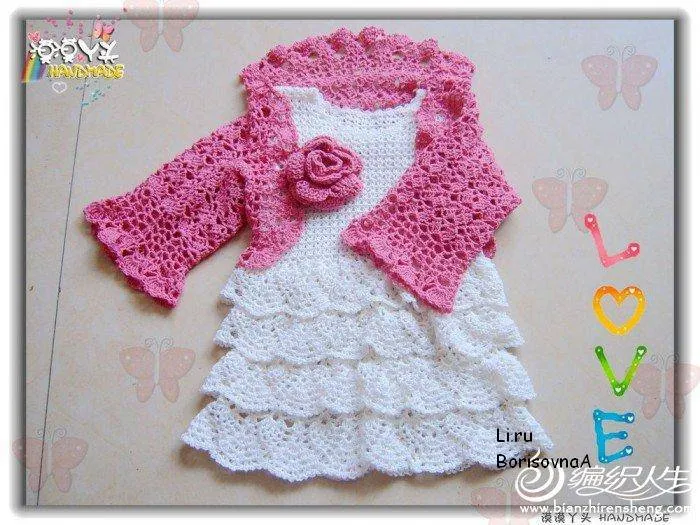 Paso a paso como hacer vestido de niñas a crochet - Imagui