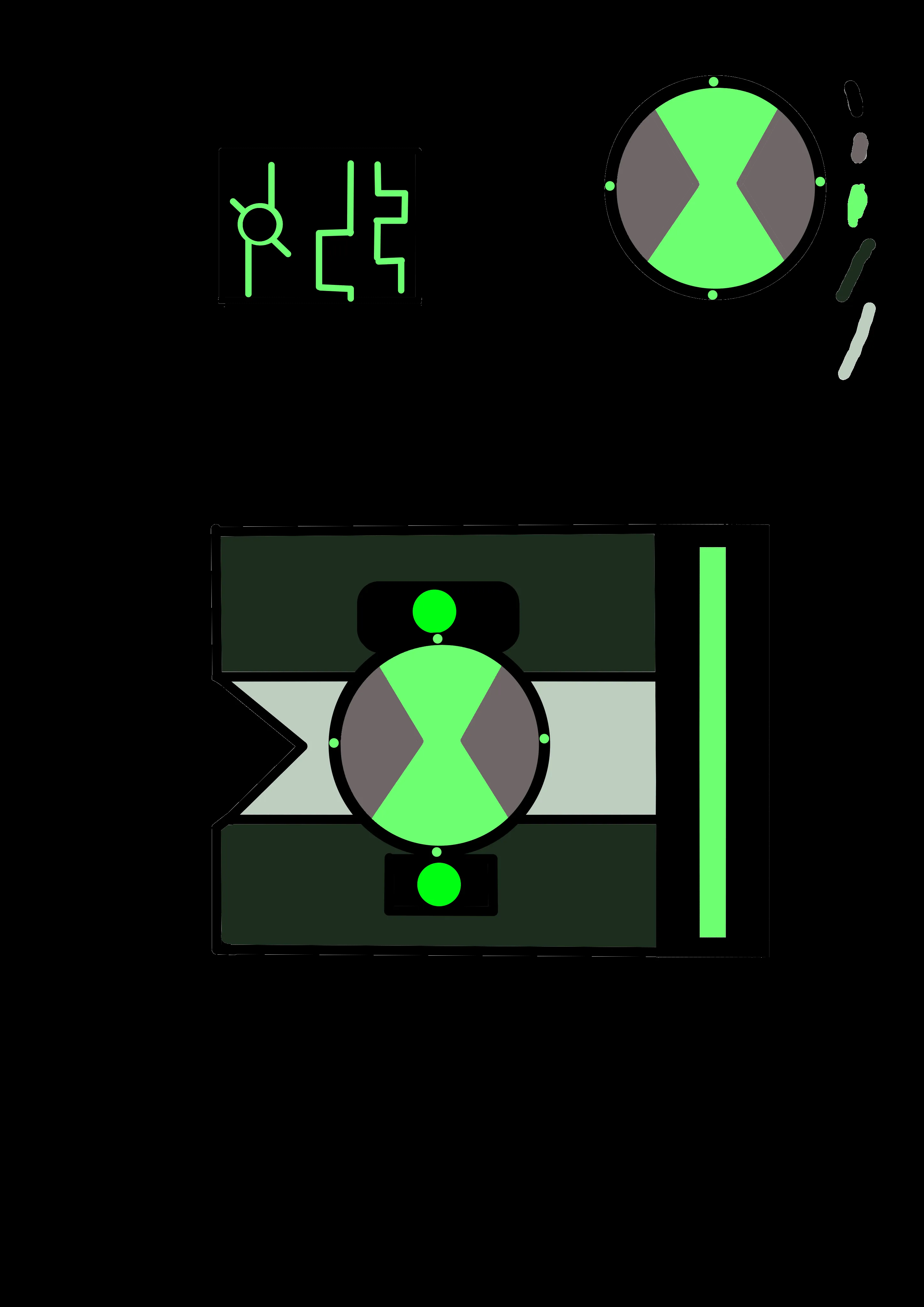 I tried to design my own omnitrix. It uh. it's not very good... : r/Ben10