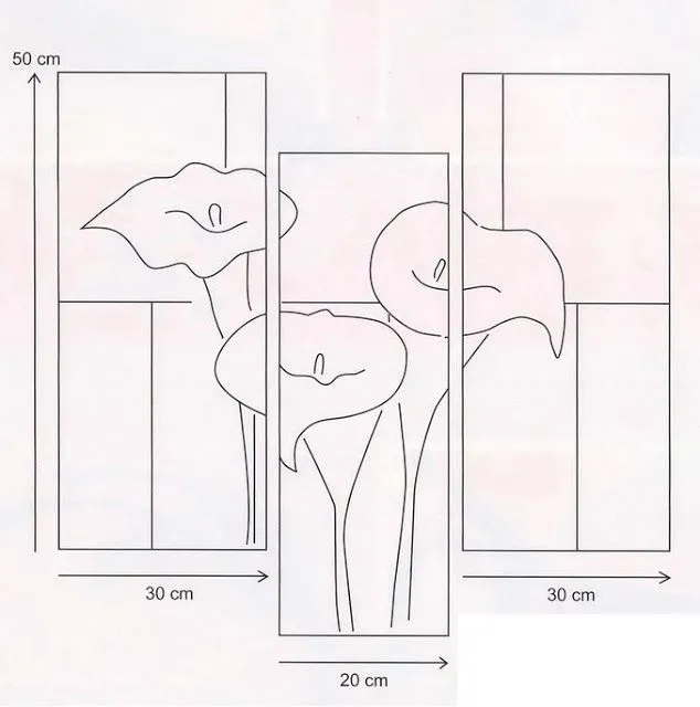 Trio de calas para decorar, hermosa pintura decorativa pasos para ... Trio de calas para decorar, hermosa pintura decorativa pasos para ...