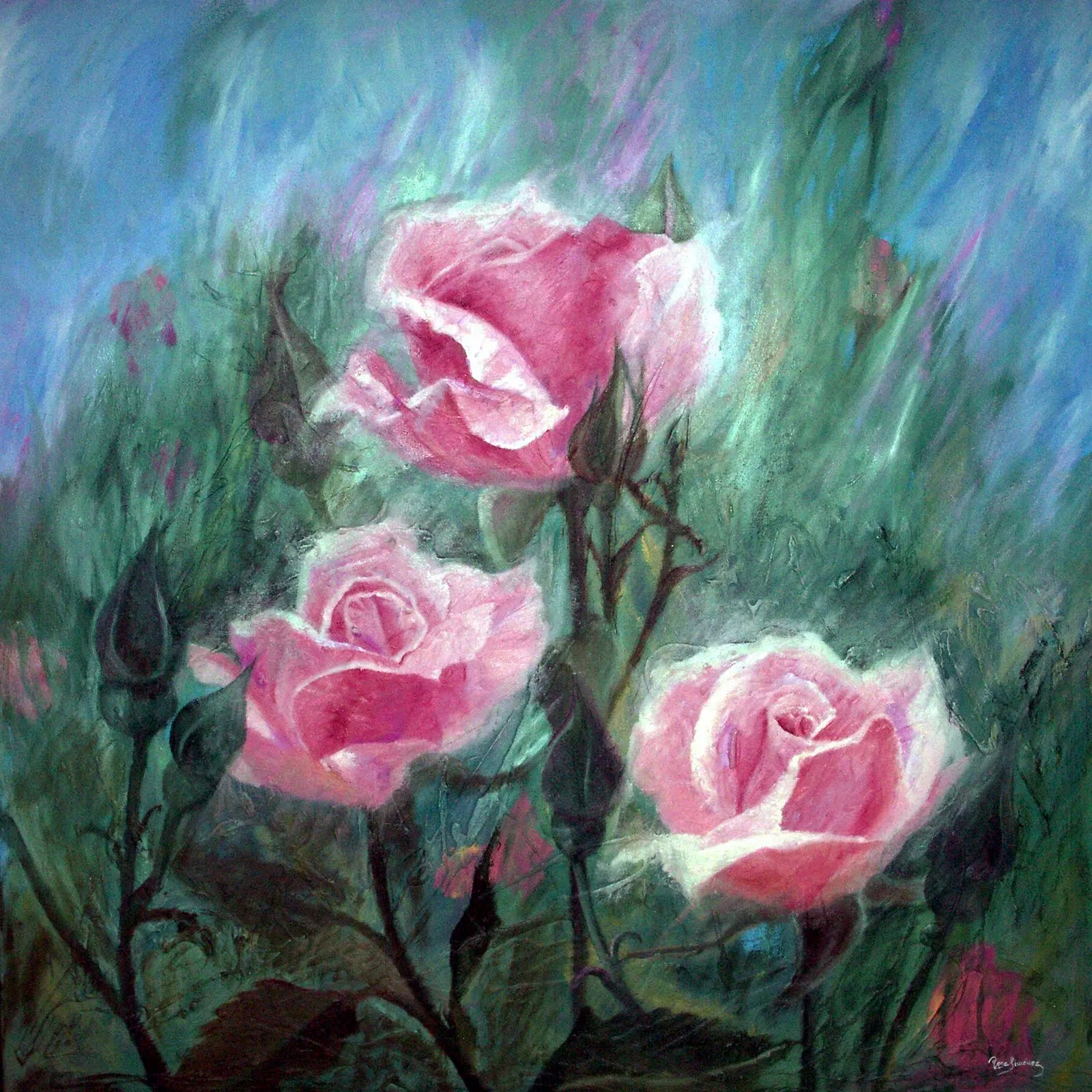 Rosa Jiménez Álvarez: Flores y Paisajes Rosa Jiménez Álvarez: Flores y Paisajes