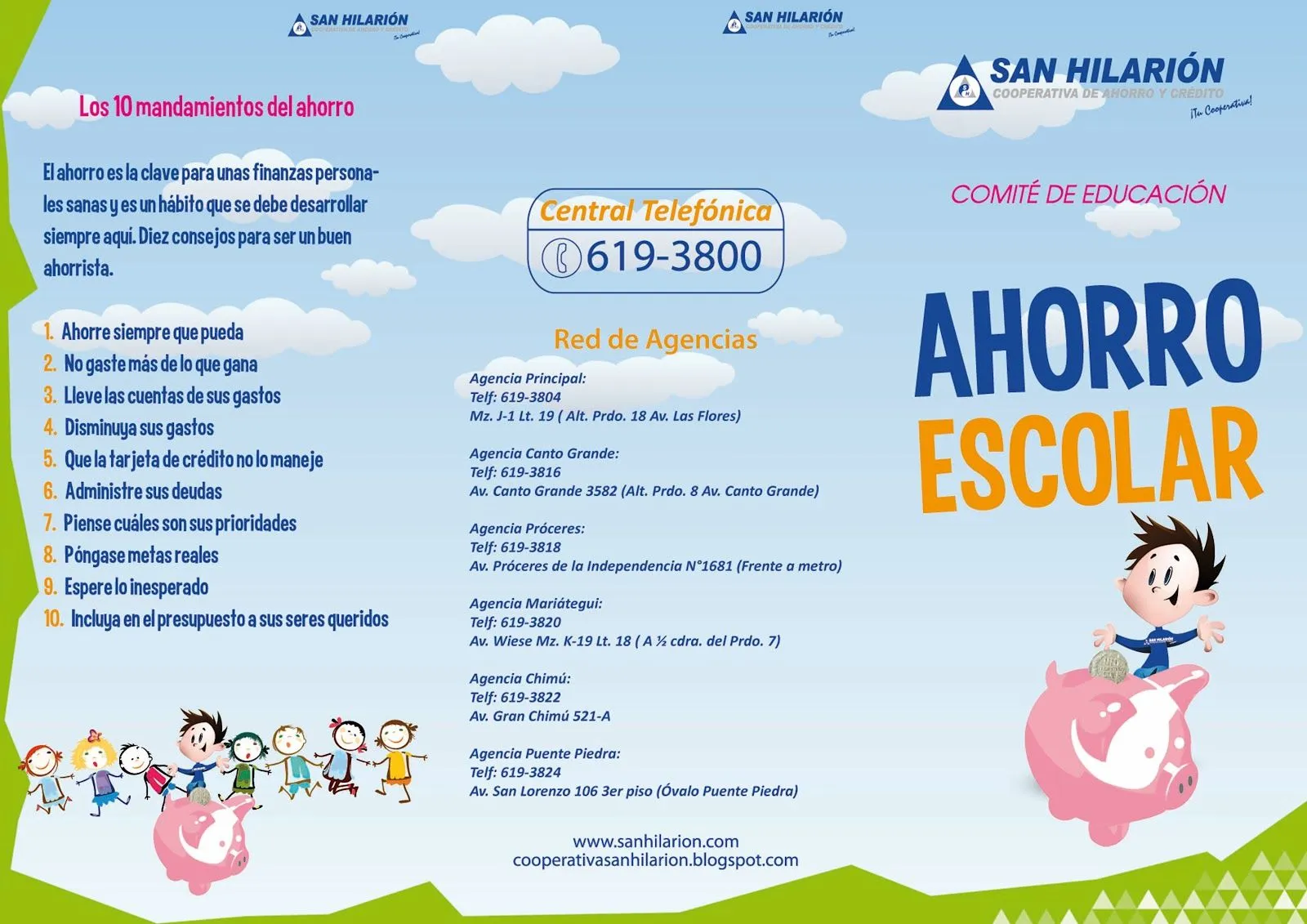 Tríptico Ahorro Escolar | Diseño y Publicidad Gráfica Tríptico Ahorro Escolar | Diseño y Publicidad Gráfica