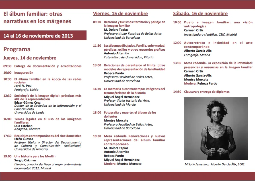 Ya tenemos TRIPTICO: “El álbum familiar: otras narrativas en los ...