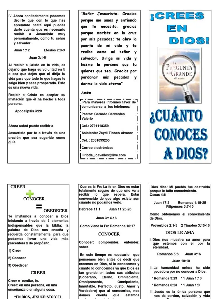 Triptico para Evangelizar | PDF | Dios | Cristo (título) Triptico para Evangelizar | PDF | Dios | Cristo (título)