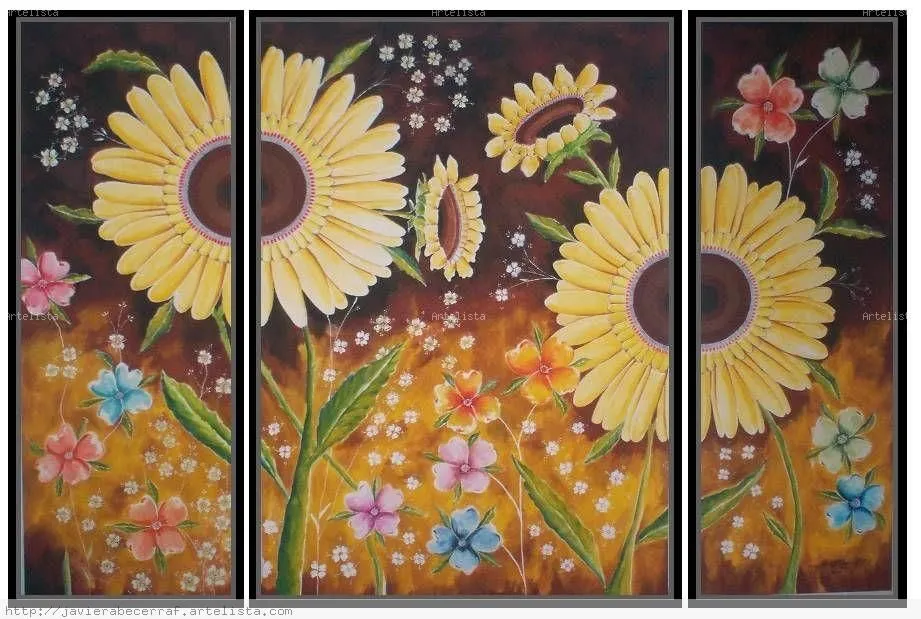 TRIPTICO GIRASOLES JAVIER ANTONIO BECERRA FADUL - Artelista. TRIPTICO GIRASOLES JAVIER ANTONIO BECERRA FADUL - Artelista.