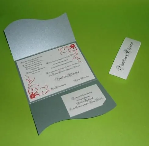 Tríptico Onda con faja, Promocion de Isurus Invitaciones sobre ...