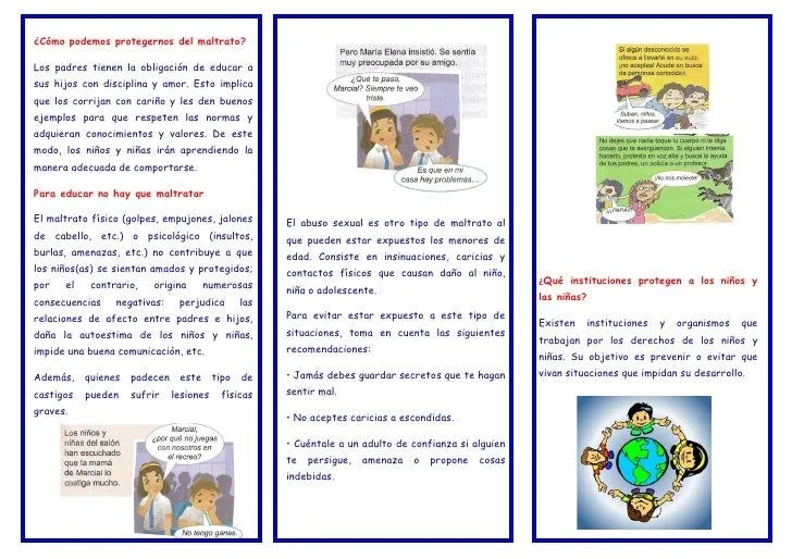 Triptico de los derechos de los niños - Imagui