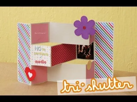 Trishutter - Tarjeta Scrapbook MEGAFACIL - YouTube