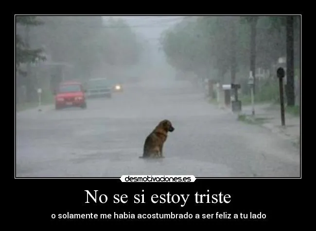 No se si estoy triste | Desmotivaciones