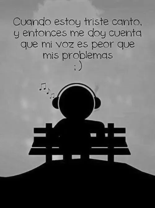 Cuando estoy triste... | Frases | Pinterest